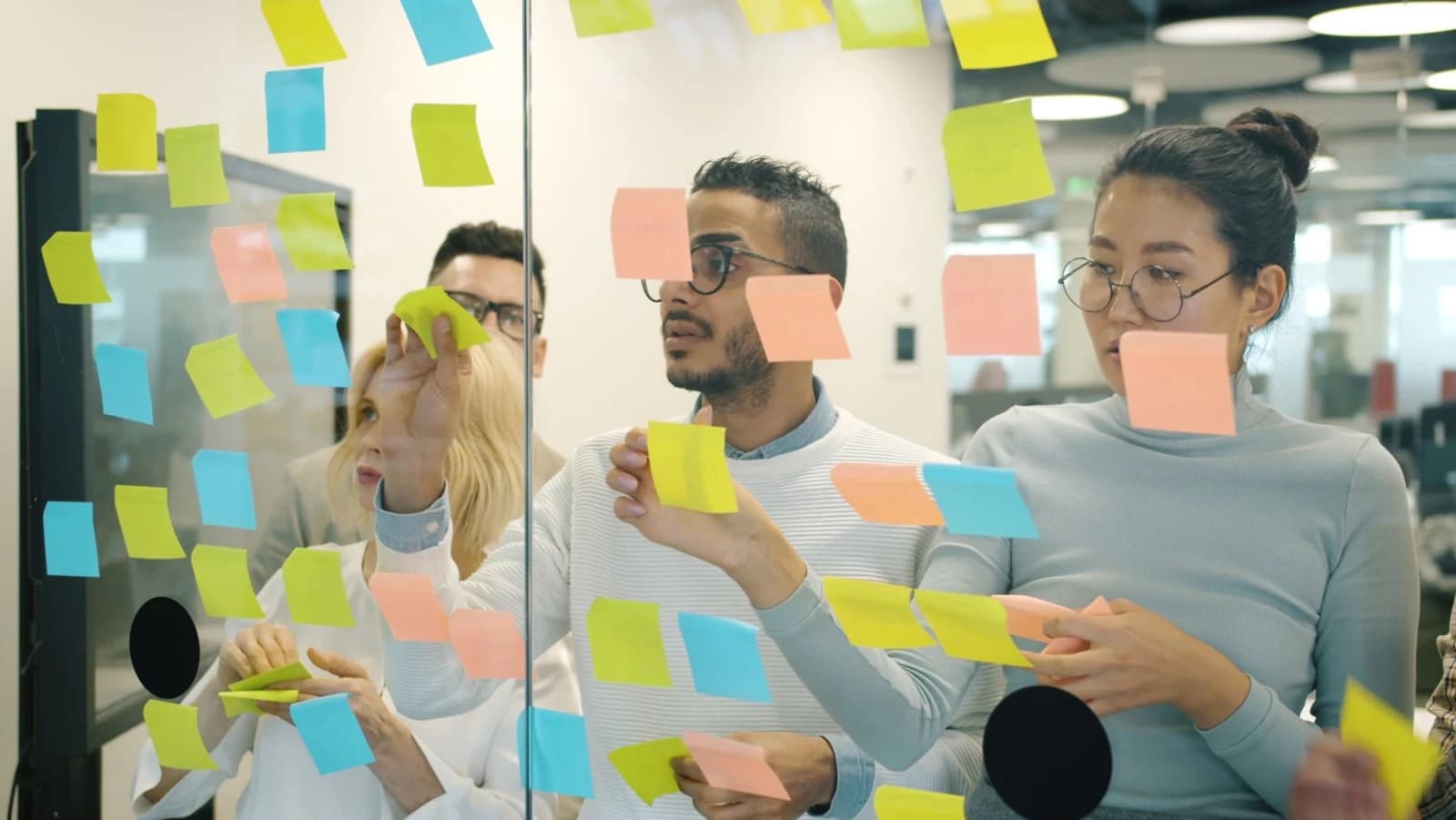 Nexzem team planning a sprint on a whiteboard
